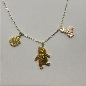The Kiss Japan Disney (Winnie the Pooh ,Honey Jar and piglet)Silver stamped 925
